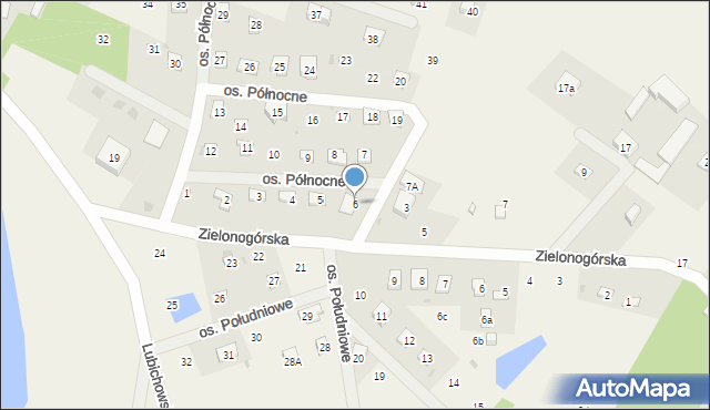 Szteklin, Osiedle Północne, 6, mapa Szteklin
