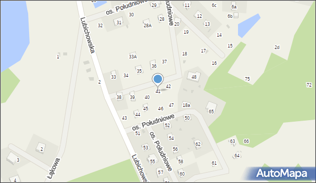 Szteklin, Osiedle Południowe, 41, mapa Szteklin