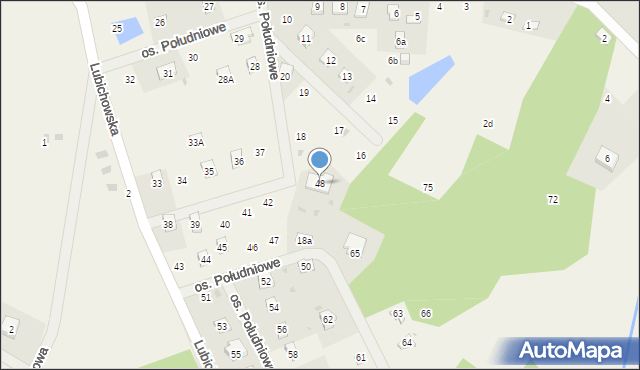 Szteklin, Osiedle Południowe, 48, mapa Szteklin