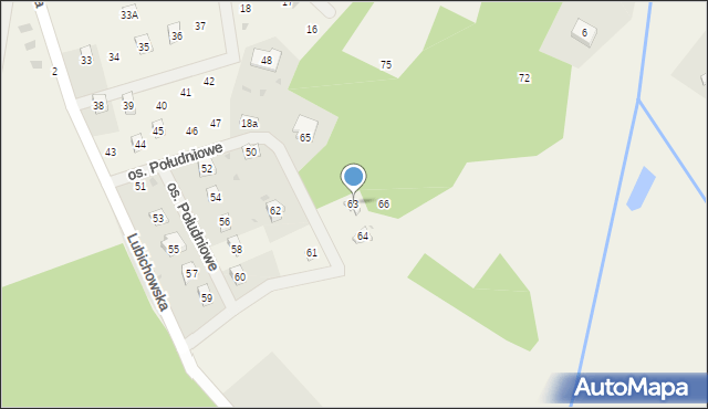Szteklin, Osiedle Południowe, 63, mapa Szteklin