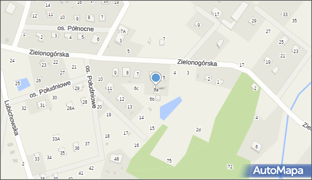 Szteklin, Osiedle Południowe, 6a, mapa Szteklin