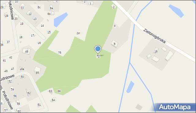 Szteklin, Osiedle Południowe, 72, mapa Szteklin