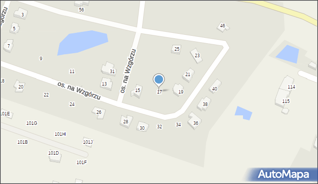 Sztum, Osiedle na Wzgórzu, 17, mapa Sztum