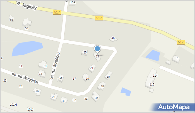 Sztum, Osiedle na Wzgórzu, 23, mapa Sztum