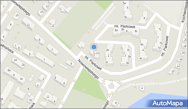 Sztum, Osiedle Parkowe, 1, mapa Sztum