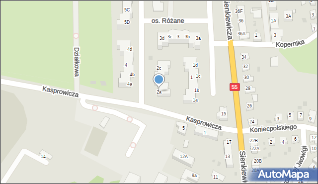 Sztum, Osiedle Różane, 2a, mapa Sztum
