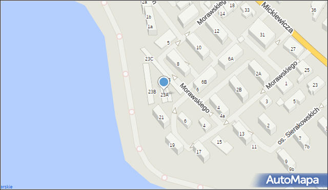 Sztum, Osiedle Sierakowskich, 23A, mapa Sztum