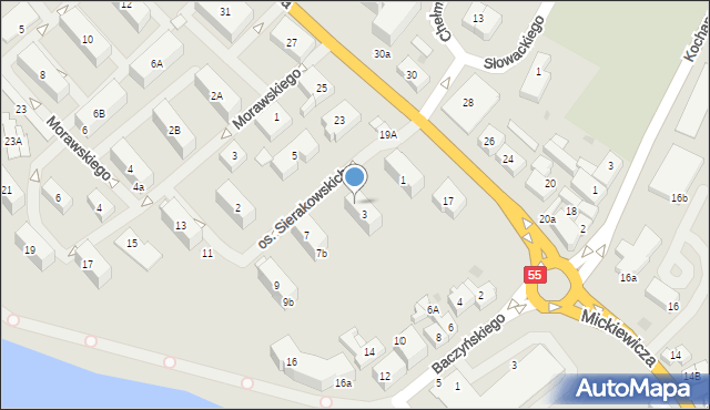 Sztum, Osiedle Sierakowskich, 3a, mapa Sztum
