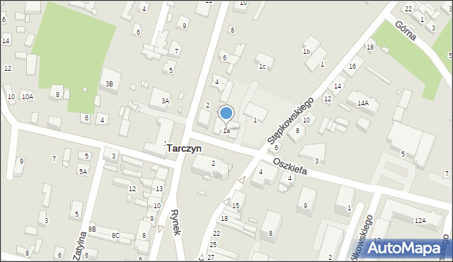 Tarczyn, Oszkiela Czesława, ks., 1a, mapa Tarczyn