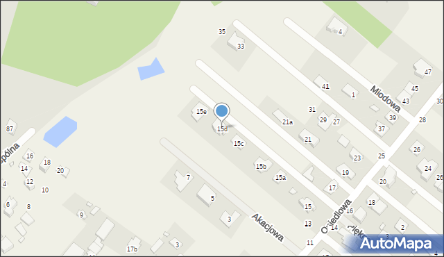 Targówka, Osiedlowa, 15d, mapa Targówka
