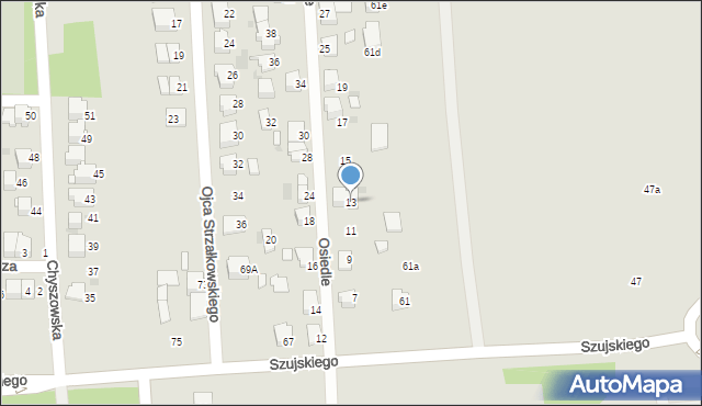 Tarnów, Osiedle, 13, mapa Tarnów