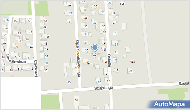 Tarnów, Osiedle, 20, mapa Tarnów