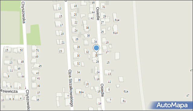 Tarnów, Osiedle, 30, mapa Tarnów