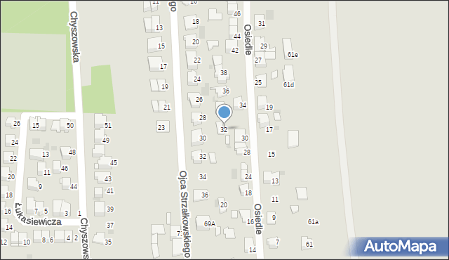 Tarnów, Osiedle, 32, mapa Tarnów