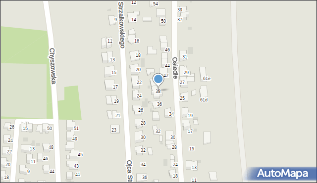 Tarnów, Osiedle, 38, mapa Tarnów