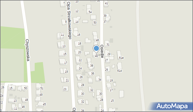 Tarnów, Osiedle, 42, mapa Tarnów