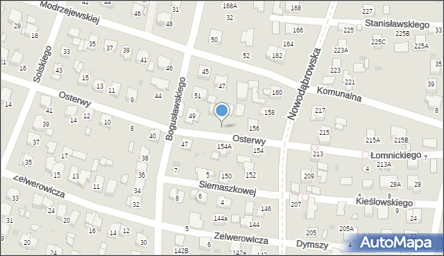 Tarnów, Osterwy Juliusza, 2a, mapa Tarnów