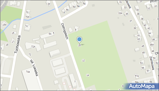 Tarnów, Ostrogskich, 10, mapa Tarnów