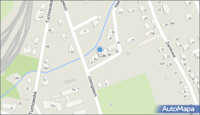 Tarnów, Ostrogskich, 6c, mapa Tarnów