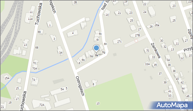 Tarnów, Ostrogskich, 6e, mapa Tarnów
