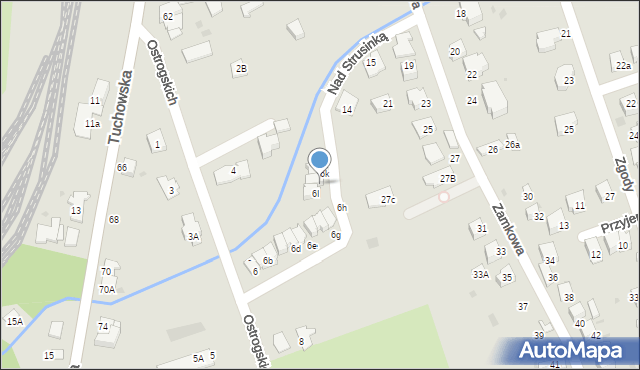Tarnów, Ostrogskich, 6J, mapa Tarnów