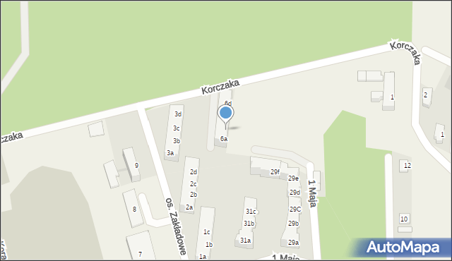 Tarnów Opolski, Osiedle Zakładowe, 6b, mapa Tarnów Opolski