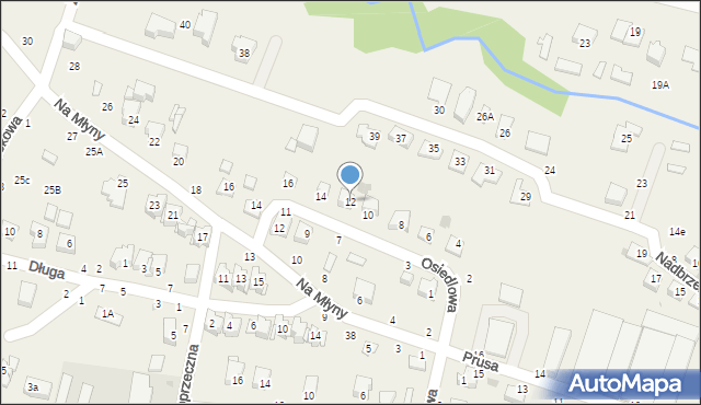 Tarnowiec, Osiedlowa, 12, mapa Tarnowiec