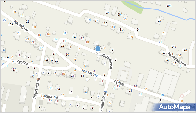 Tarnowiec, Osiedlowa, 3, mapa Tarnowiec