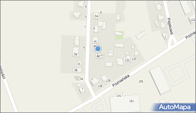 Tarnowo Podgórne, Ostatnia, 4a, mapa Tarnowo Podgórne