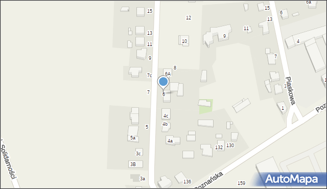 Tarnowo Podgórne, Ostatnia, 6, mapa Tarnowo Podgórne