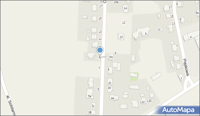 Tarnowo Podgórne, Ostatnia, 7c, mapa Tarnowo Podgórne