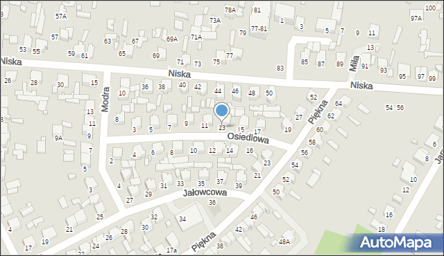 Tomaszów Mazowiecki, Osiedlowa, 13, mapa Tomaszów Mazowiecki