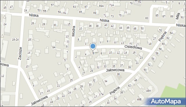 Tomaszów Mazowiecki, Osiedlowa, 6, mapa Tomaszów Mazowiecki
