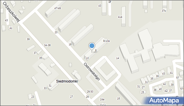 Tomaszów Mazowiecki, Ostrowskiego Tomasza, 8/10, mapa Tomaszów Mazowiecki