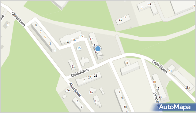 Tomaszowo, Osiedlowa, 21, mapa Tomaszowo