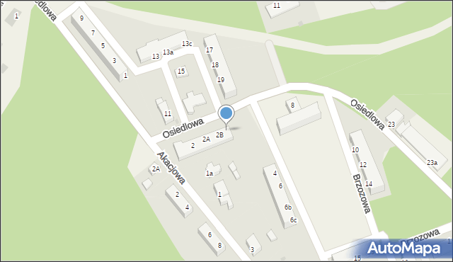 Tomaszowo, Osiedlowa, 2C, mapa Tomaszowo