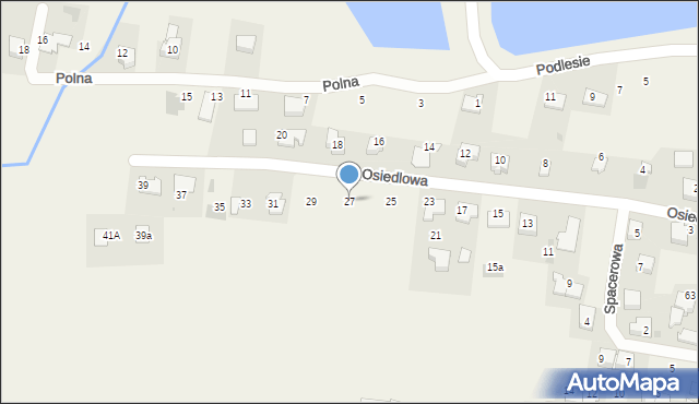 Tomice, Osiedlowa, 27, mapa Tomice