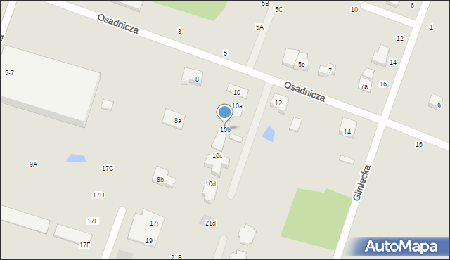 Toruń, Osadnicza, 10b, mapa Torunia