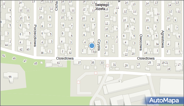 Toruń, Osiedlowa, 28, mapa Torunia