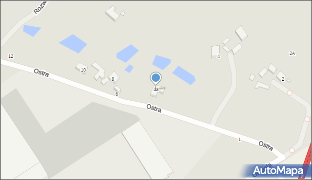 Toruń, Ostra, 4a, mapa Torunia