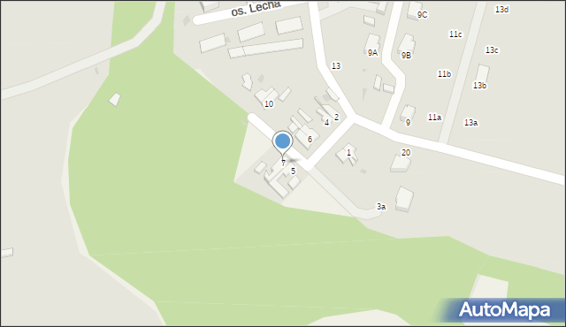 Torzym, Osiedle Lecha, 7, mapa Torzym