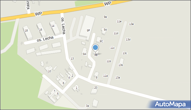 Torzym, Osiedle Lecha, 9B, mapa Torzym