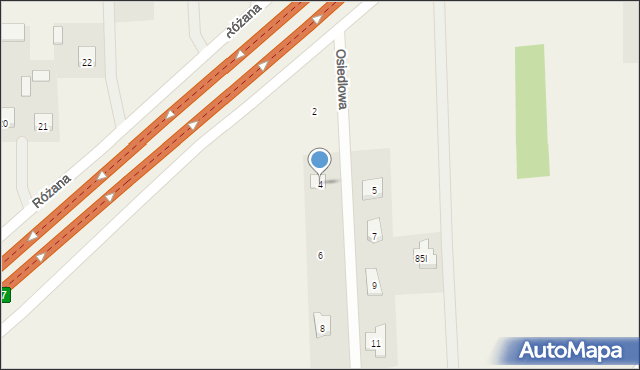 Trojany, Osiedlowa, 4, mapa Trojany