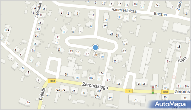 Trzcianka, Osiedle Lelewela Joachima, 18, mapa Trzcianka