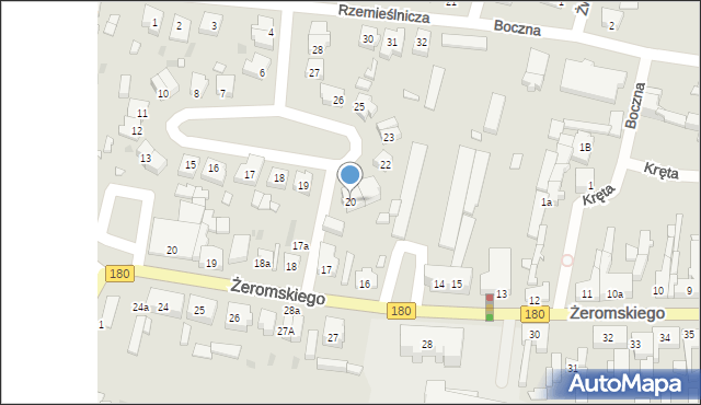 Trzcianka, Osiedle Lelewela Joachima, 20, mapa Trzcianka