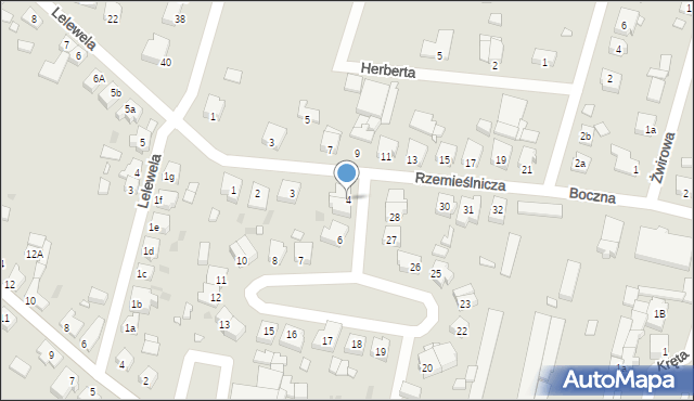 Trzcianka, Osiedle Lelewela Joachima, 4, mapa Trzcianka
