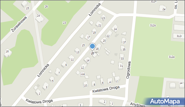 Trzcianka, Osiedle Modrzewiowe, 16, mapa Trzcianka