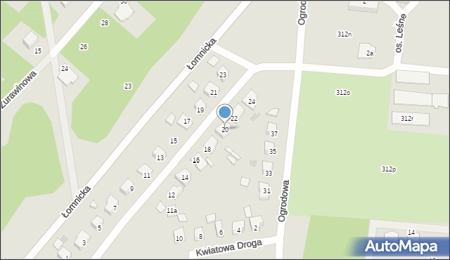 Trzcianka, Osiedle Modrzewiowe, 20, mapa Trzcianka
