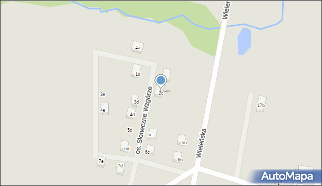 Trzcianka, Osiedle Słoneczne Wzgórze, 2c, mapa Trzcianka
