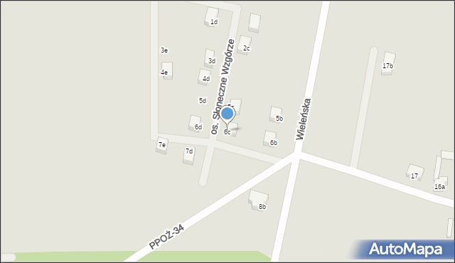Trzcianka, Osiedle Słoneczne Wzgórze, 6c, mapa Trzcianka